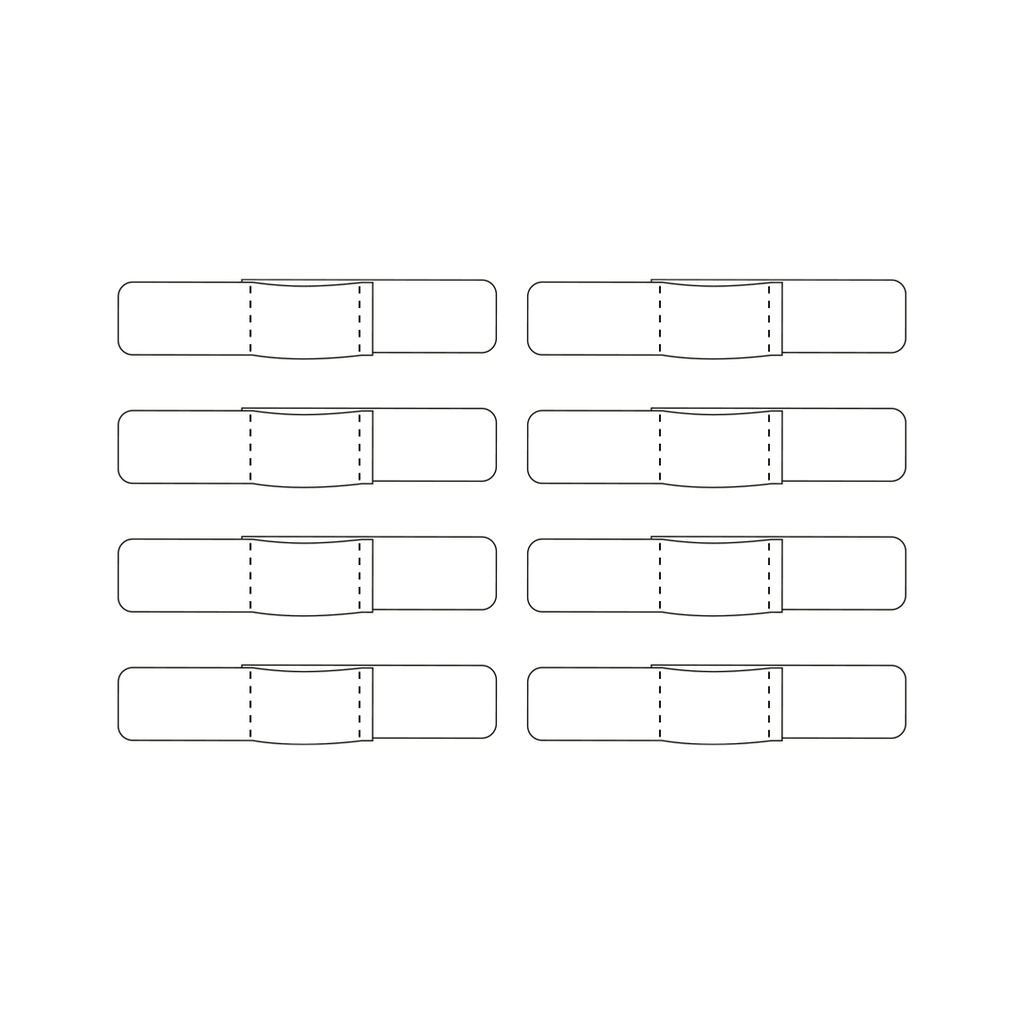 Velcro Strap Keeper 25mm